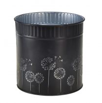 Product Planter Dandelion Flowerpot Black Ø12.5cm H14cm