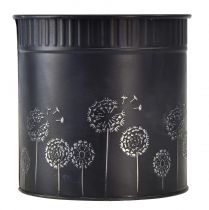 Product Planter Dandelion Flowerpot Black Ø12.5cm H14cm