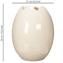Product Decorative vase egg shape, modern spring decoration for living room, 26cm