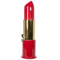 Product Decorative vase with lipstick design for artificial flowers with long stems, 38cm