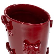 Product Decorative vase boot with bow design 37cm