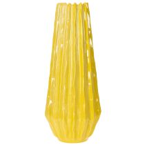 Product Vase with grooved design for stylish interior decoration in the living room, 33cm