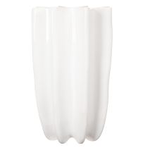 Product Ribbed vase, tall decorative vase for dried flowers, 24cm