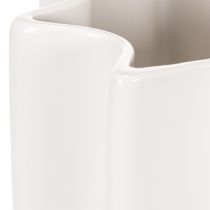 Product Ribbed vase, tall decorative vase for dried flowers, 24cm