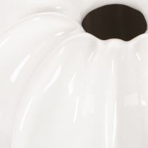 Product Pumpkin ceramic vase, white, home decoration, 15cm