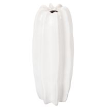 Product Ribbed vase, modern ceramic vase for dried flowers, 40cm