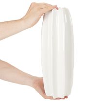 Product Ribbed vase, modern ceramic vase for dried flowers, 40cm