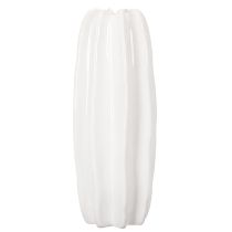 Product Ribbed vase, modern ceramic vase for dried flowers, 40cm