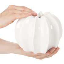 Product Pumpkin decorative vase, glossy, autumn decoration for living room, 19cm