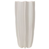 Product Modern ribbed vase, tall decorative vase for dried flowers, 38cm