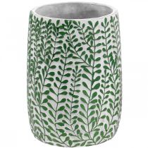 Floral decorative vase, ceramic vessel, table decoration, concrete look Ø15.5cm H21cm