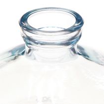 Product Vases bulbous flat glass decorative vases blue Ø9cm H6cm 6 pcs