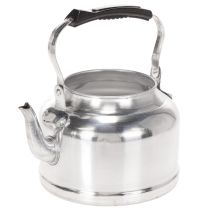 Product Vintage decorative teapot/planter, metal with zinc look, Ø19cm H15cm