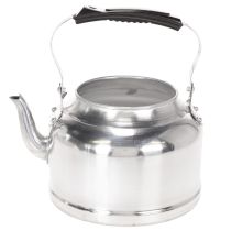 Product Vintage decorative teapot/planter, metal with zinc look, Ø19cm H15cm