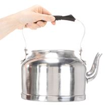 Product Vintage decorative teapot/planter, metal with zinc look, Ø19cm H15cm