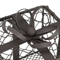 Product Vintage Wire Basket Gift Metal Grey 10.5/7.5cm Set of 2