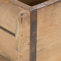 Product Vintage wooden box planter brick shape wood 30cm