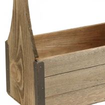 Vintage wooden box for planting tool box plant box 28×14×31cm