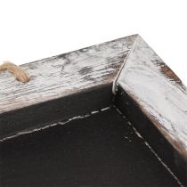 Product Vintage chalkboard for hanging black and white 30×25cm 2pcs