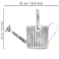 Product Vintage planter Ø17cm, decorative watering can, metal planter shabby chic