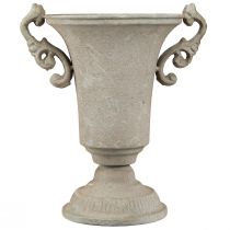 Product Vintage Antique Trophy Grey Metal Shabby Chic Decoration H22.5cm