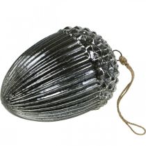 Product Vintage Christmas tree decoration acorn glass Christmas pendant H20cm Ø14cm