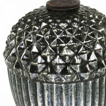 Product Vintage Christmas tree decoration acorn glass Christmas pendant H20cm Ø14cm