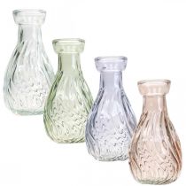 Vintage Vase Small Flower Vases Colored Ø11cm H6cm 4pcs