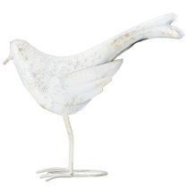 Product Bird Decoration Metal in White Gold Vintage 29cmx24.5cm