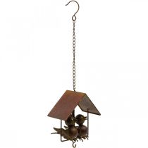 Product Deco birds for hanging rust deco metal brown 14.5×16cm