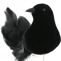 Product Pigeons on a wire, wedding decoration, pigeons black H7cm 4pcs