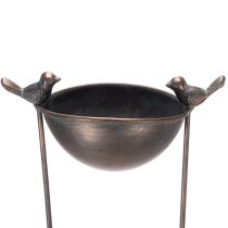 Product Decorative bird bath, flower bowl with trellis, nostalgic look, stylish garden accent, 75cm