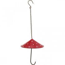 Product Bird feeder fly agaric for hanging rust Ø15,5cm