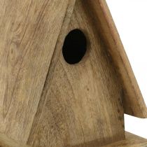 Product Decorative bird house, nesting box for standing natural wood H21cm