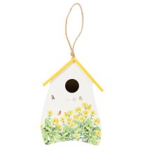 Product Decorative birdhouse with floral pattern for indoor and balcony use, 21cm