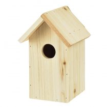 Bird house wooden nesting box blue tit fir wood 11.5×11.5×18cm