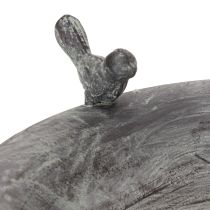 Product Decorative birdbath with delicate leaf pattern in vintage style, 74cm