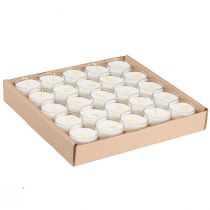 Product Votive candles in white with bowl Ø4.3cm 25 pcs
