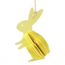 Product Honeycomb Easter bunnies standing for hanging colored 5×3×8cm 6pcs