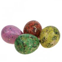 Product Quail Eggs Deco Blown Eggs 3cm Colorful 12pcs