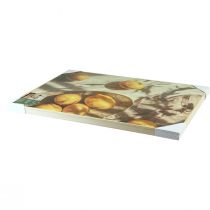 Product Lemon wall art, summer decor, Mediterranean flair, wooden frame, 40x60cm, wall decoration for living room