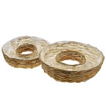 Willow plant ring natural planter table decoration set of 2