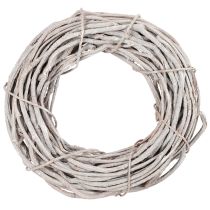 Product Willow wreath decoration, wreath made of whitewashed branches, 40cm