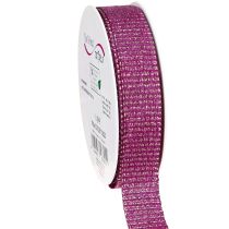 Product Christmas ribbon with gold threads gift ribbon Erika 25mm 20m