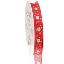 Product Christmas ribbon with reindeer decorative ribbon red 15mm 18m