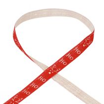 Product Gift ribbon Christmas Christmas ribbon Hohoho Red 15mm 20m