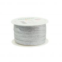 Product Christmas ribbon lurex silver 10mm 50m