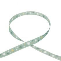 Product Ribbon Christmas, gift ribbon blue star pattern 15mm 20m