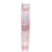 Christmas ribbon pink 15mm 15m