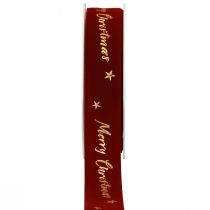 Product Gift ribbon Christmas ribbon red velvet ribbon 25mm 20m